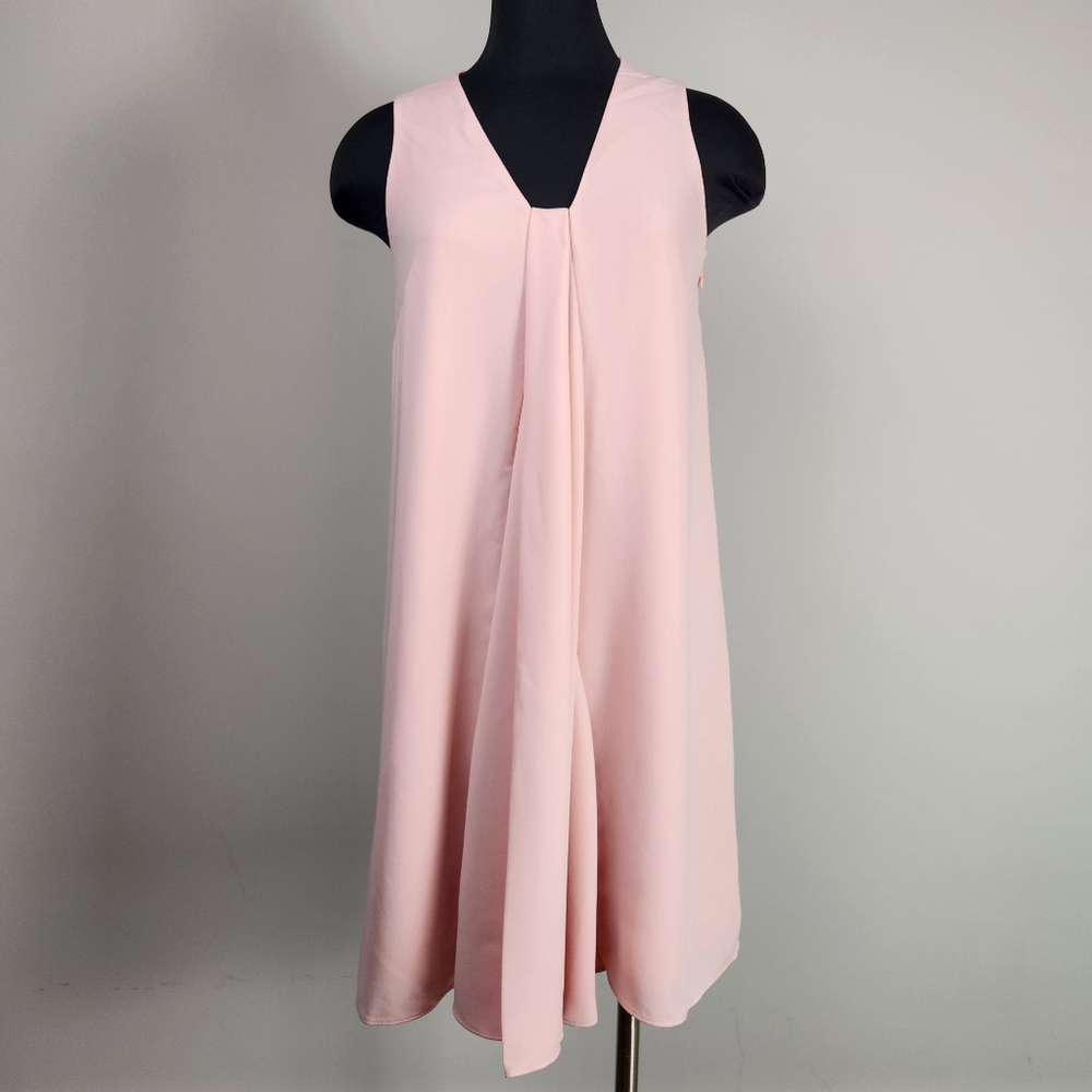 McQ by Alexander McQueen Paloda Pink V Drape Dress
